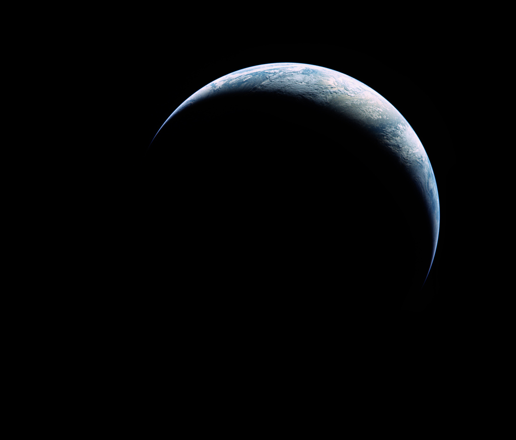 Croissant de Terre vu par Apollo 17