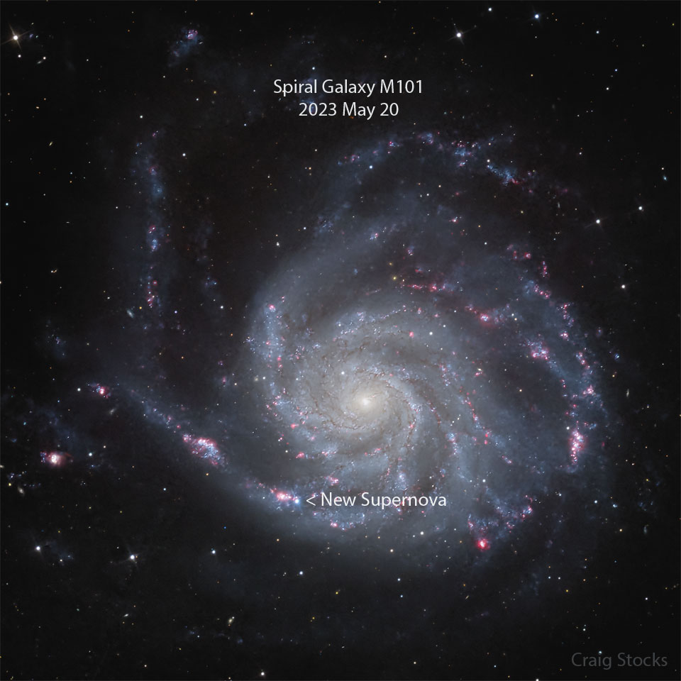 Une supernova dans M101