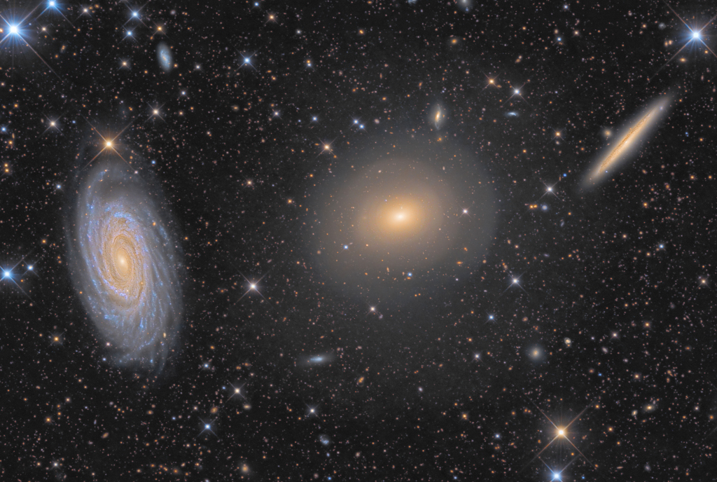 Trois galaxies dans le Dragon