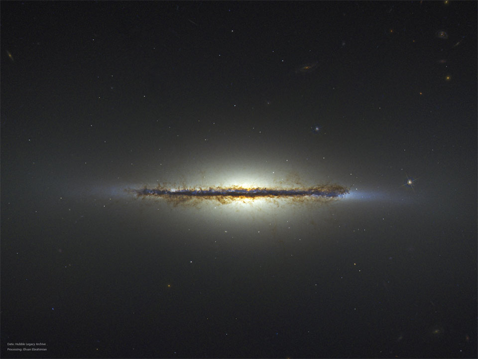 M102, tranche de galaxie