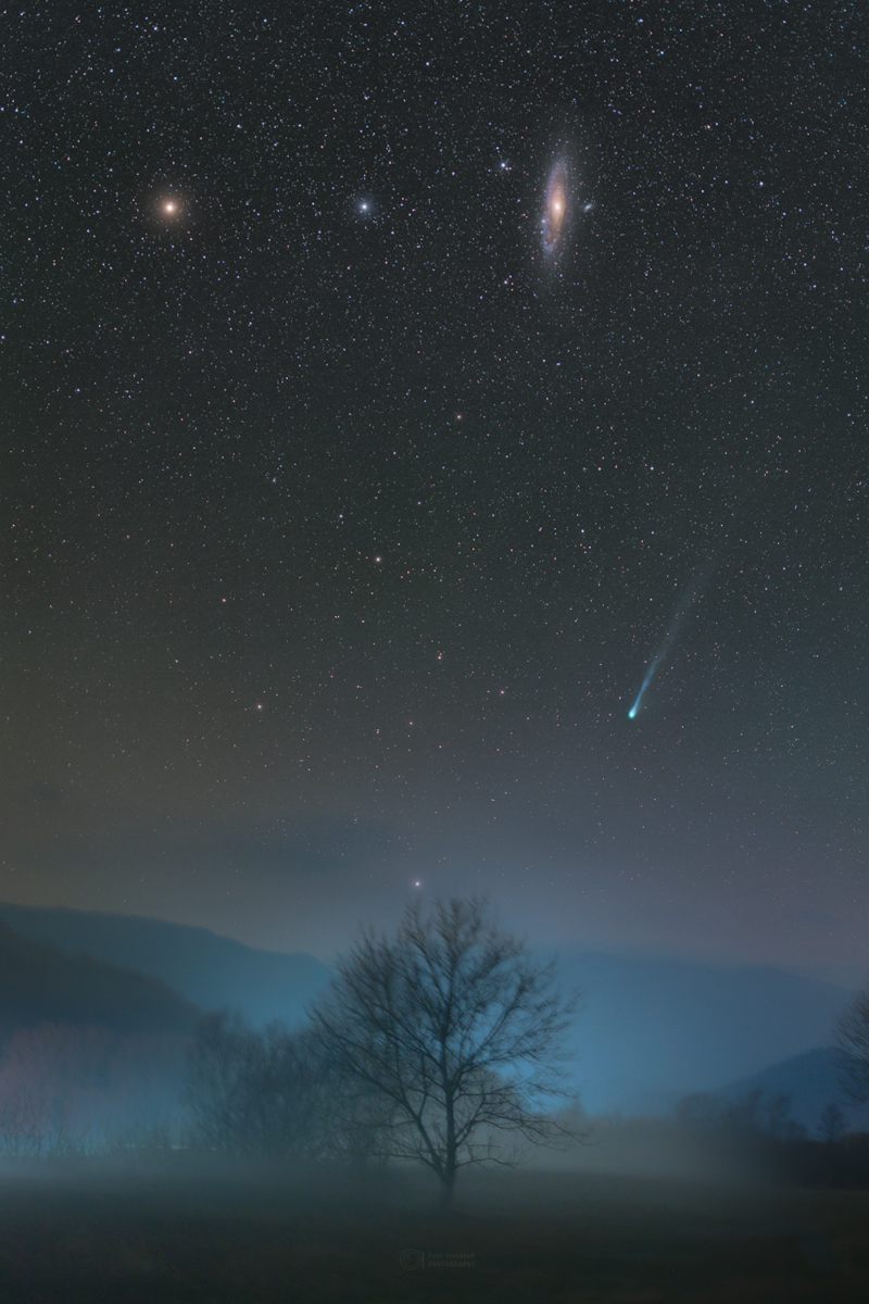 Pons-Brooks, comète de printemps - À l\'approche du printemps, la comète 12P/Pons-Brooks devient de plus en plus visible pour les observateurs situés dans l\'hémisphère nord.