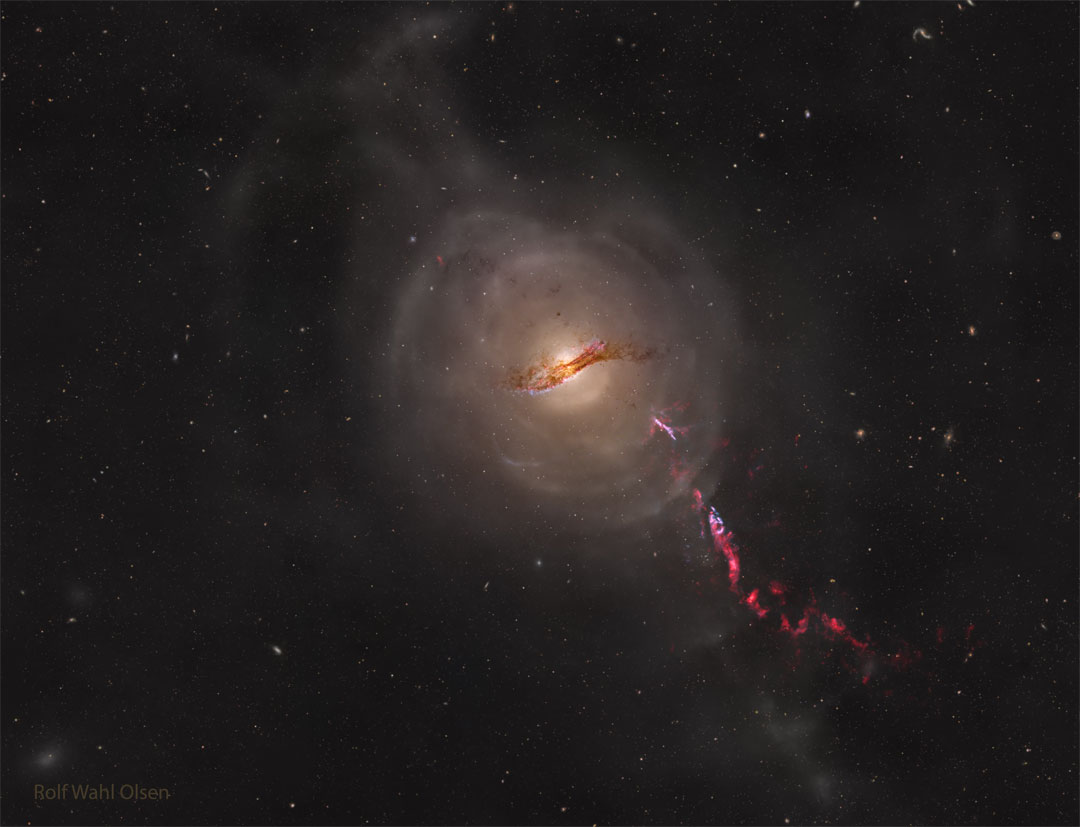 Les jets et les coquilles de Centaurus A