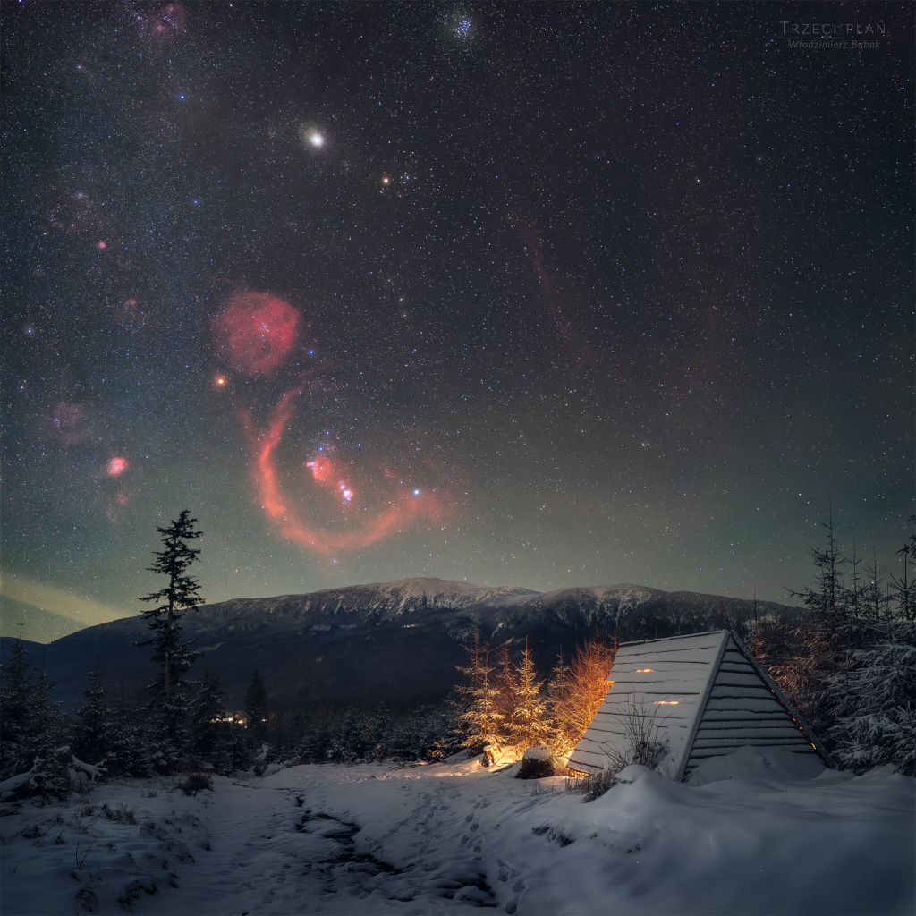 Nuit d\'hiver en Pologne