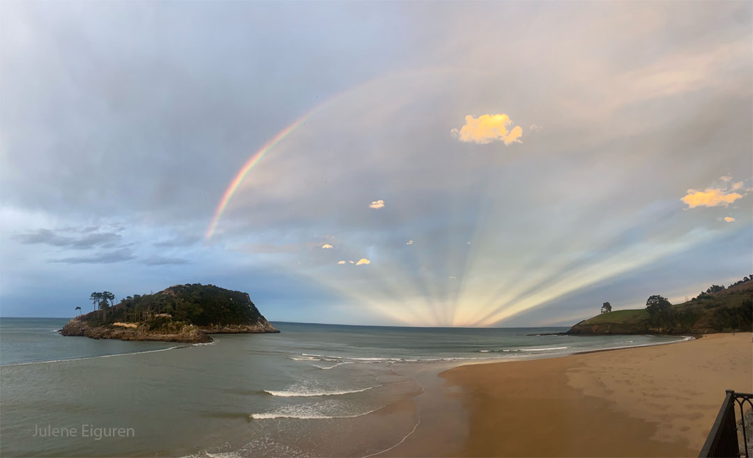 Un éventail arc-en-ciel sur l\'Espagne