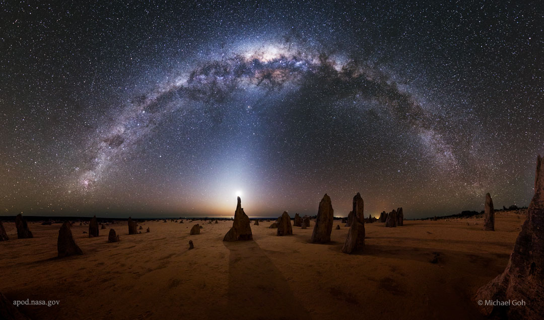 La Voie lactée à l\'ouest de l\'Australie