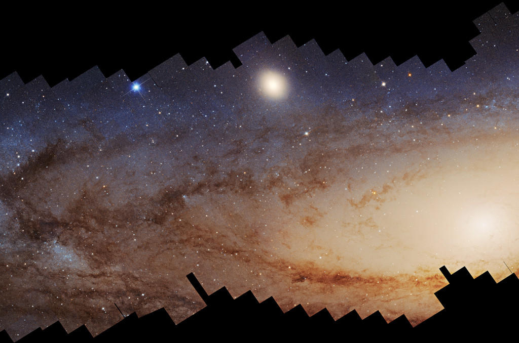 Mosaïque de la grande galaxie d\'Andromède par Hubble