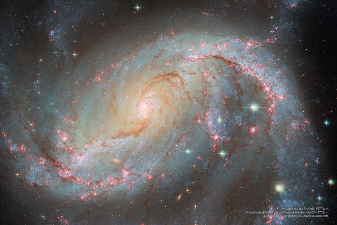 NGC 1672, galaxie spirale barrée par Hubble