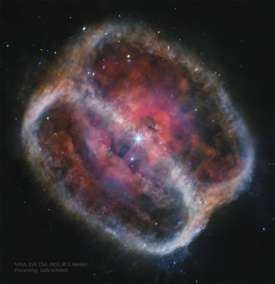 La nébuleuse planétaire NGC 1514 par le JWST