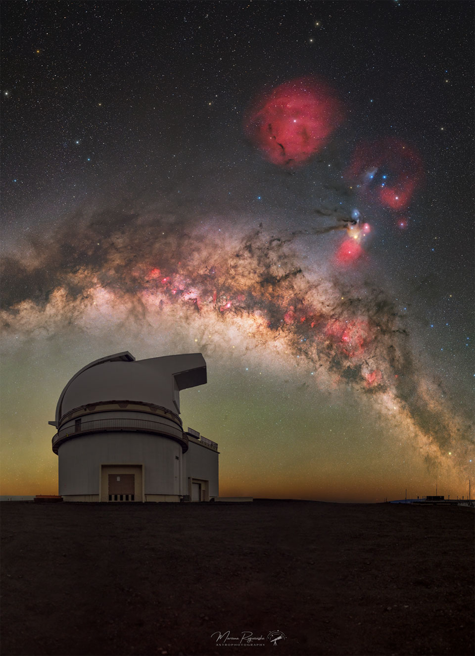 La Voie lactée sur le Mauna Kea