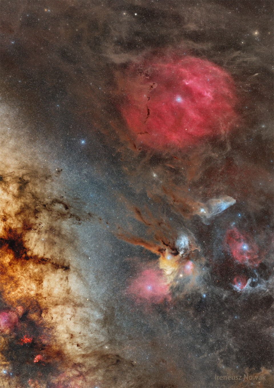 Zeta et Rho Ophiuchi depuis l\'Afrique du Sud