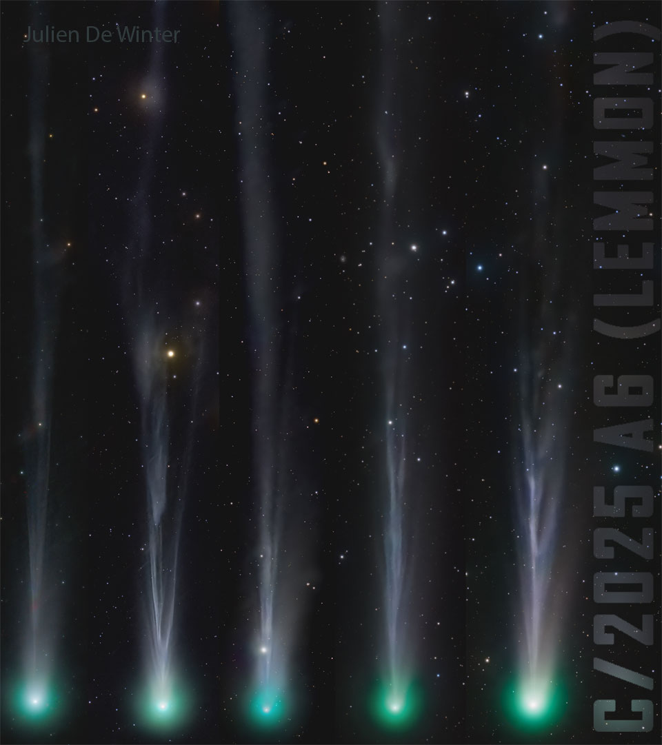 La queue variable de la comète Lemmon