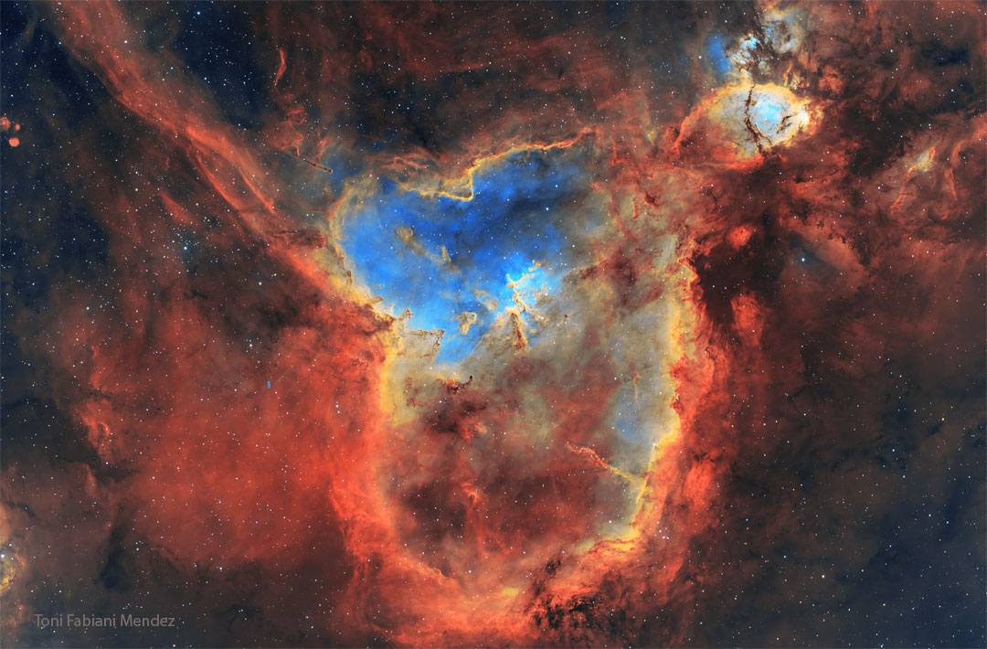 IC 1805, la nébuleuse du Coeur