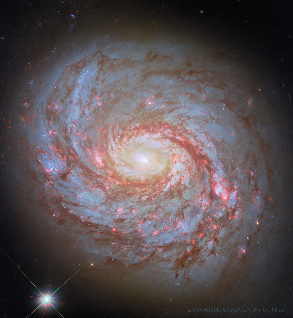 M77, galaxie spirale à noyau actif