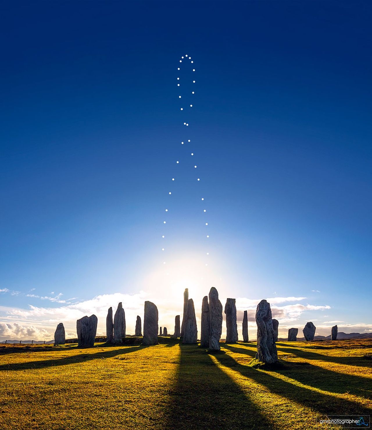 Analemme sur les pierres levées de Callanish