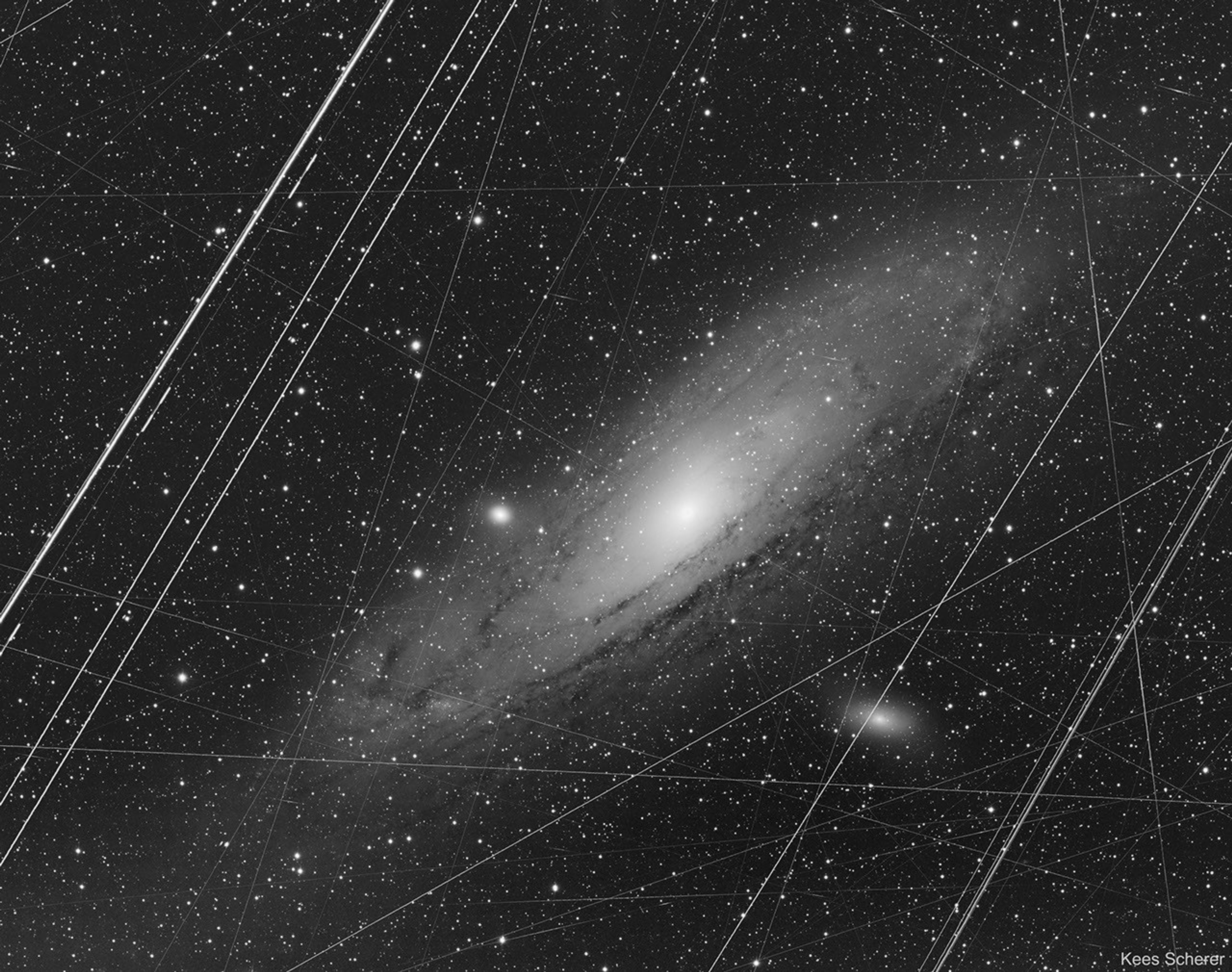 La galaxie d\'Andromède avant Photoshop