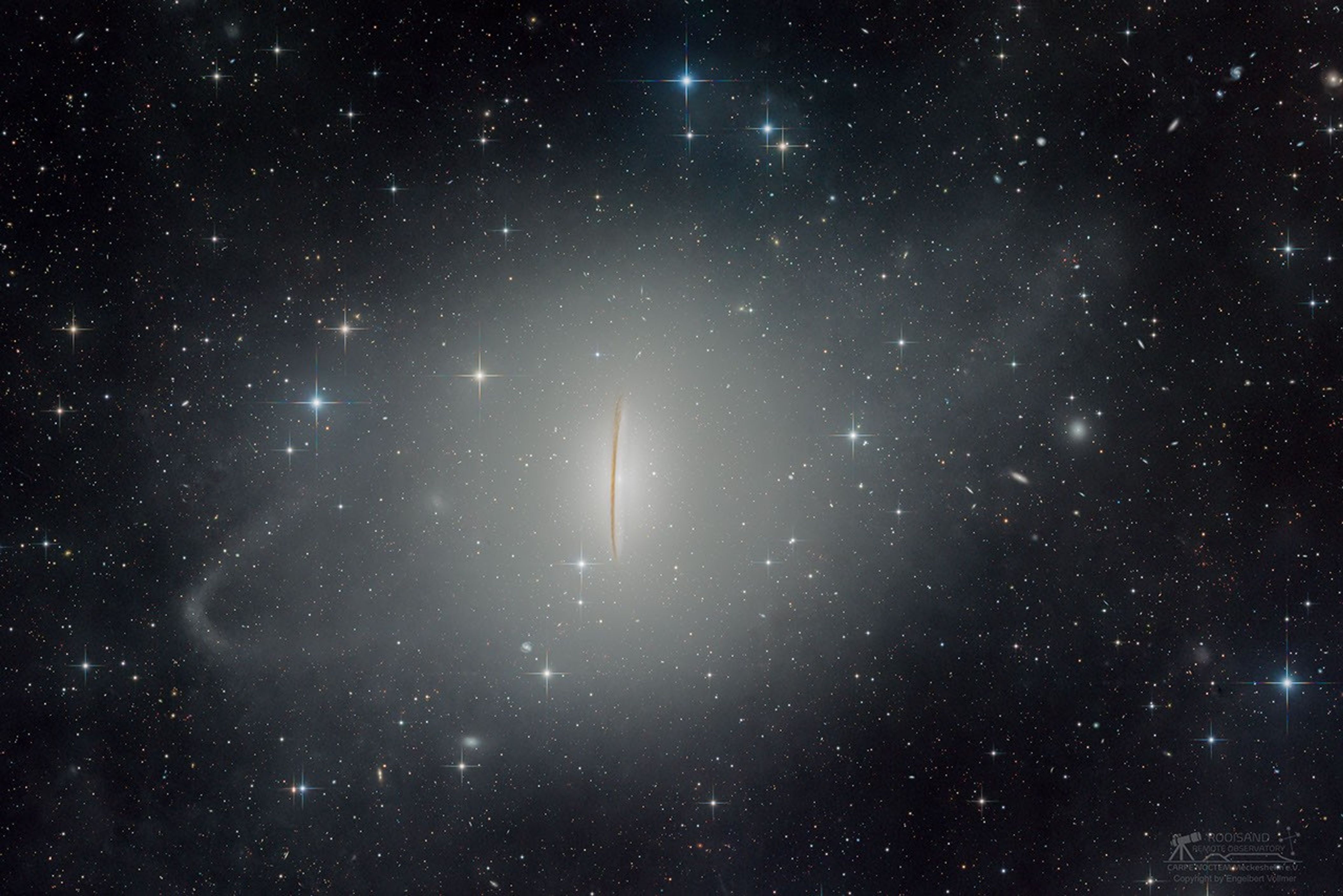 Les courants de marée de la galaxie du Sombrero